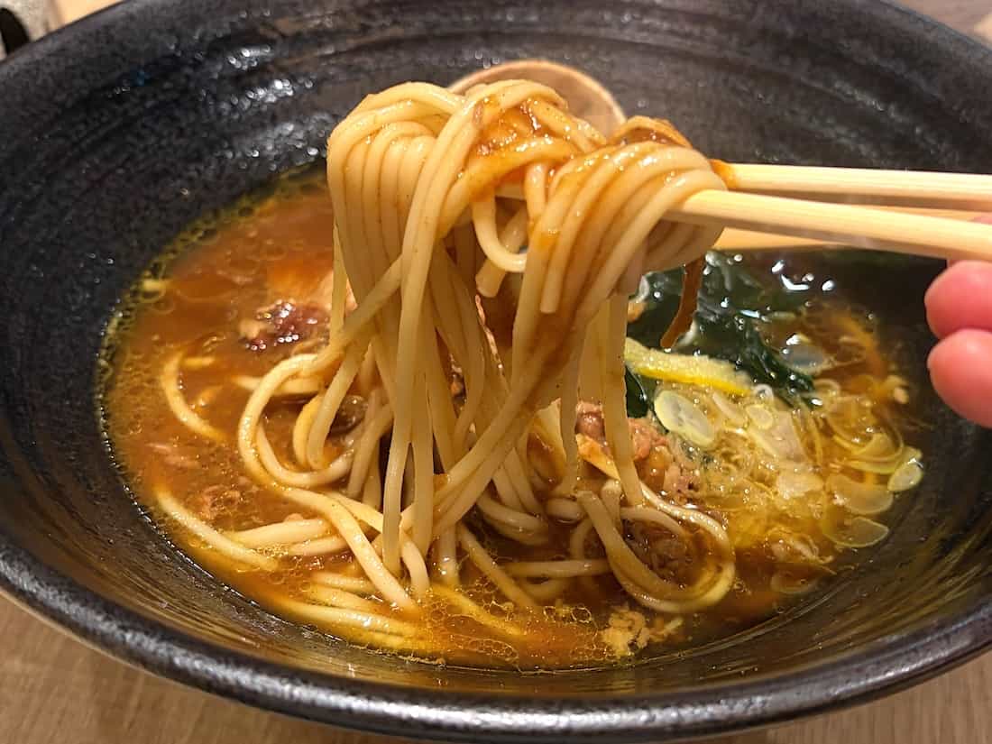 とろける牛すじ濃厚カレーの五島うどん