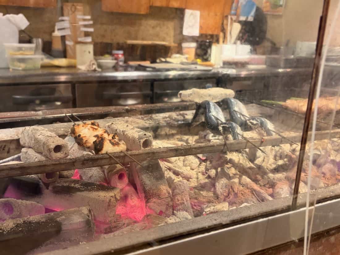 カウンター席の焼場