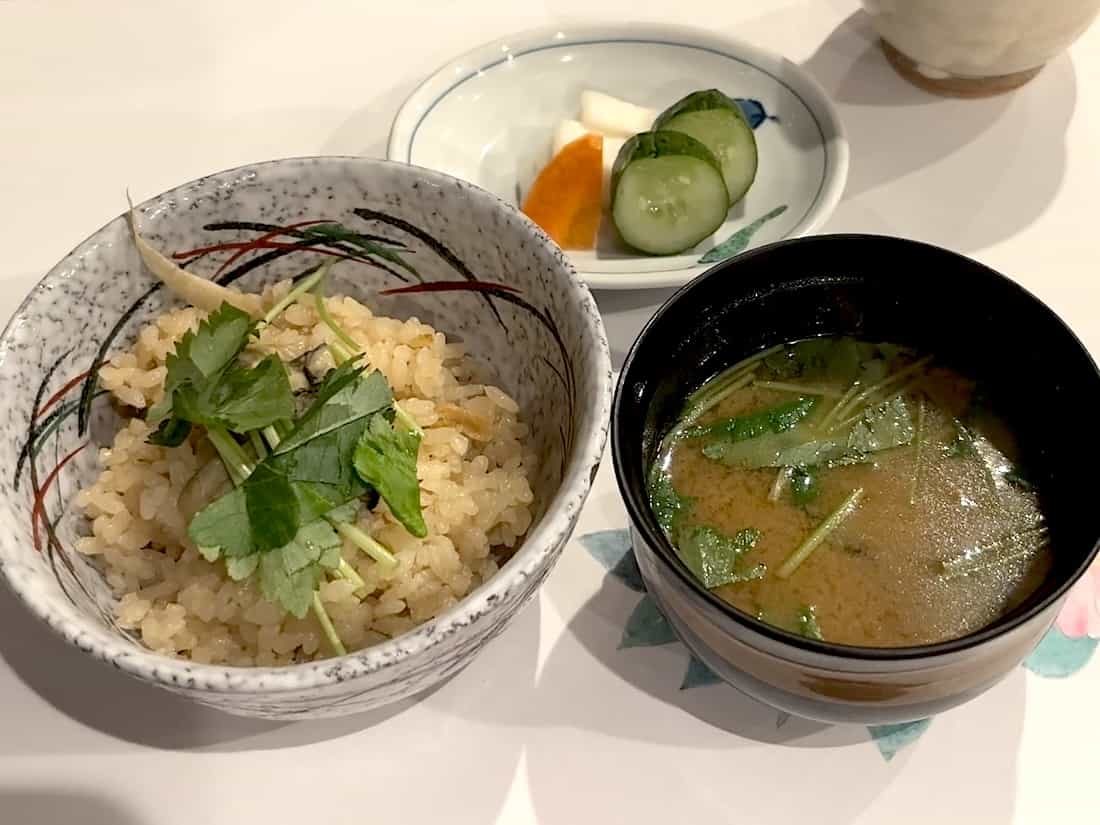 かき飯、汁、香の物